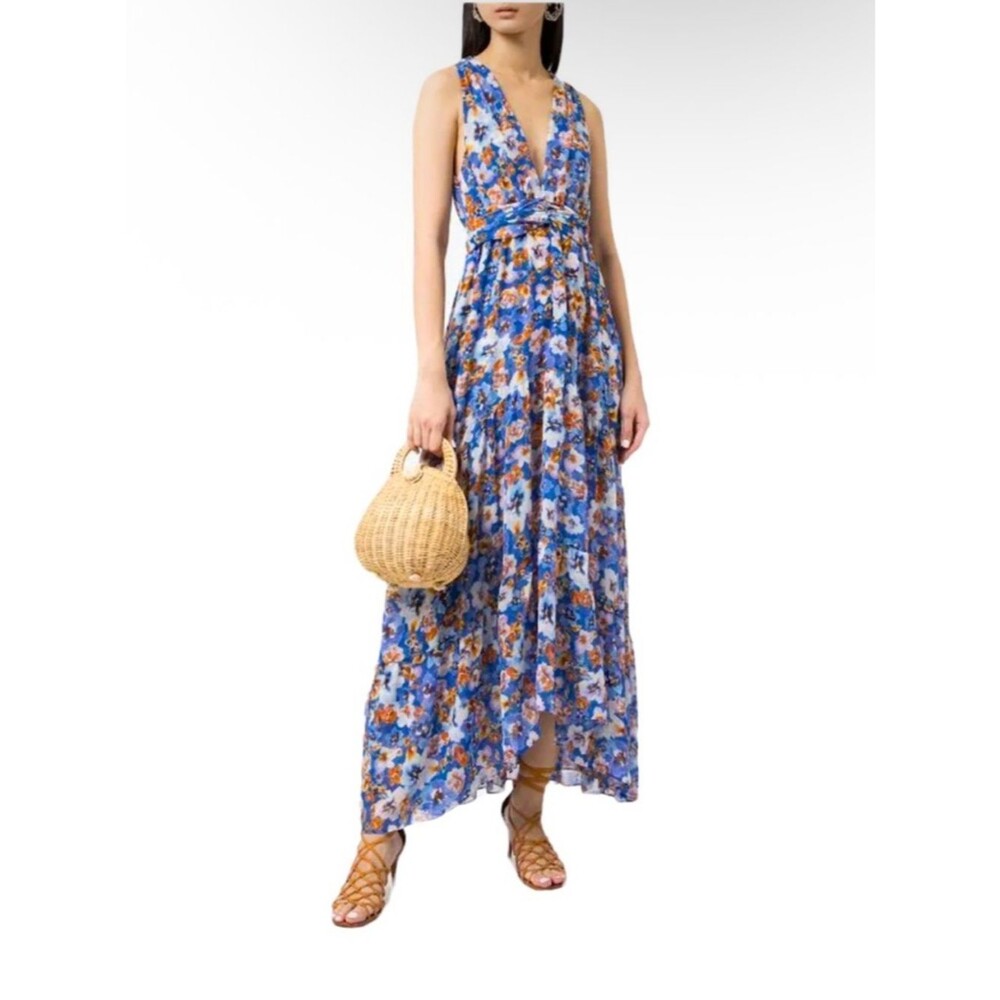 Misa Los Angeles Dominika Pansy Print Dress